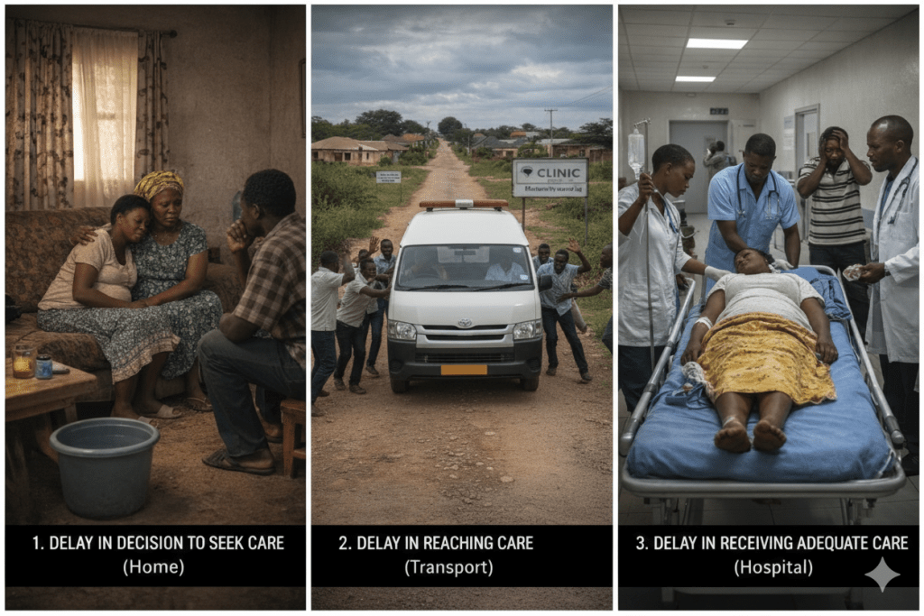 the three delays of maternal mortality