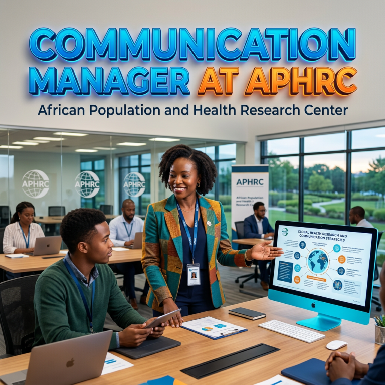 Change headline to Communication Manager role at APHRC